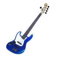 Bajo 5 cuerdas Parrot zurdo estilo Jazz Bass, azul